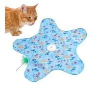 szaluyk Cat Toys Interactive | Star-Shaped Toy with 3-Speed Modes | Chew-Proof | Teething Relief | Mental Stimulation Training Toy | Hunting & Climbing Play | Indoor Cat 24.41x2.68 inches