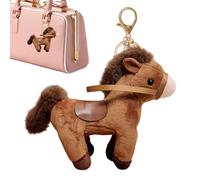 szaluyk Cute Keychain - Horse Plush Key Chain, Small Stuffed KeychaiNn Pendant | Adorable Accessory For Backpack Luggage Phone Handbag Car Travel School Party Birthday Kids Adults Boys Girls