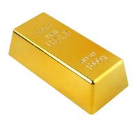 szaluyk Fake Gold Bar Toy | Mini Golden Brick Prop for Crafts & Decor | Realistic Bullion Barr Movie Set, Photography, Party Decoration, Novelty Gift & Funny Joke Collectible