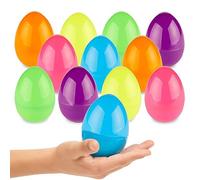 szaluyk Filled Easter Eggs - 50 Pcs Bright Shell Toys | Colorful Fillable Eggs With Mini Surprises | Perfect For EasteRr Party, Classroom Hunt, Basket Fillers, Spring Celebration, Kids Fun Activity