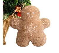 szaluyk Gingerbread Pillow - 14.17inch, Christmas Gingerbread Pillow, Easy Care | Soft To The Touch, Christmas Cushion, Ginger Bread Man Cushion For Kids Birthday And X Mas Decoration Gift