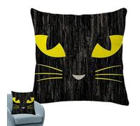 szaluyk Halloween Pillowcase - 18x18 Inch Cushion Cover, Spooky Holiday Decor | Ghost Pumpkin Spider Web Pillow Covers, Halloweens Sofa Bed Couch Car Decorations, Linen Throw Cove for Living Room