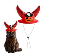 szaluyk Hat for Dogs, with Horns Halloween Pet Headpiece, Adjustable Costume Accessory for Festivals, Carnival, Cosplay, Family Parties, Stage Performances