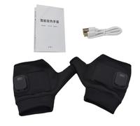 szaluyk Heated Gloves - USB Rechargeable Half Finger | Electric Thermal Mittens, Soft Fleece Lining, Adjustable Fit | Quick Heating, Touchscreen Use | Winter Sports, Typing, Cycling, Hiking, Camping