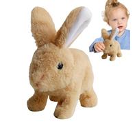 szaluyk Interactive Bunny Toys for Kids,Stuffed Bunny Interactive Plush Figure Toy | Hopping, Twitching, and Shaking Ears, Realistic Rabbit Electronic Pet Stuffed Animal for Easter