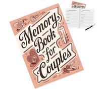szaluyk Memory - Notebook | Love Memoirs Record Book Thick Couples Daily Planner For Wedding Dating Engagement Birthday Anniversaries Journal Scrapbook Keepsake Gift Archive Pack
