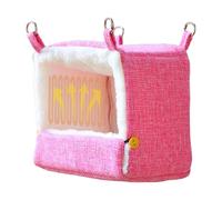 szaluyk Parrot Cage Snuggle Hut | Thick Cotton Heated Bird Bed | Warm Winter Nesting House for Budgies Cockatiels Conures Lovebirds | Soft Fleece Hanging Shelter | Cosy Pet Retreat Home & Garden