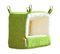 szaluyk Parrot Cage Snuggle Hut | Thick Cotton Heated Bird Bed | Warm Winter Nesting House for Budgies Cockatiels Conures Lovebirds | Soft Fleece Hanging Shelter | Cosy Pet Retreat Home & Garden