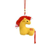 szaluyk Plush Horse,Cute Soft Doll New Year Mascot 2026 | Chinese Year of Horse Pendant Plush Doll | for Holiday Store Restaurant Tabletop Bedroom Sofa Car Bag Friends Family