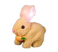 szaluyk Realistic Easter Bunny - Interactive Rabbit, Electric Movements | Sound-Activated Plush Pet Toy, Hopping and Nose Twitching, Birthday Present for Kids, Animal for Holiday Toy Collection