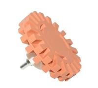 szaluyk Rubber Eraser Wheel - Decal Remover, Drill Adapter | auto sticker removal disc, emblem adhesive cleaner | pinstripe removals tool, safe rubbers wheels for cars boats RVs