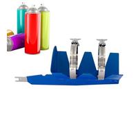 szaluyk Stainless Steel Electric Paint Shaker with Double-Fixed Belts - Professional Spray Can Mixer for Paiint, Aerosols & Cocktails, Ideal for DIY & Professionnal Use