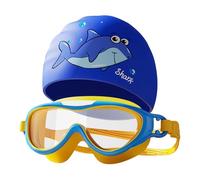 szaluyk Swimming Goggles & Cap For Kids - Waterproof Anti-Fog Goggles With Comfortable Swim Hat | Adjustable Fit For & Youth | Ideal For Beach, Pool, Training & Snorkeling