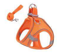szaluyk Travel Cat Harness | Soft Mesh Vest with Reflective Safety Strips,Small Medium Large Pet Vest Collar for Hiking Backpack Training Outdoor Camping