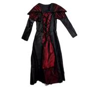 szaluyk Vampire Costume - Kids Halloween Dress, Fancy Vampire Cloak | Royal Outfit for Girls, Hooded Black Cape | Halloweens Dress Up, Cosplay Party, Costume for Girls