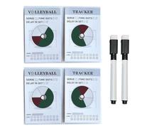 szaluyk Volleyball Track - Coaching Supply Sheets, Dry Erase Book | Player Tracking Record with Marker for Time Outs, Substitution Monitoring, Practice for School Teams & Clubs
