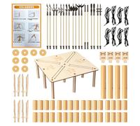 szaluyk Wooden Puppet Battle Game - 2 Player Tabletop Fighting Toy with Control Sticks. Strategic Cognitive Skill GameS for Teens & Adults Aged 14+. Fun Parties & Family GGame Nights.