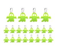 szaluykGhost 20 Glow in The Dark Halloween Reflective Safety Pendants for Walking, Running, Cycling, Backpacks