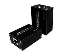 SZBJ HDMI Extender,by Single Cat 5E/6 Ethernet Cable with Bi-Directional IR Remote Control,Full Hd 4K 1080P with Deep Color, Dolby Digital/DTS 230FT/70M,EDID Management HDMI101