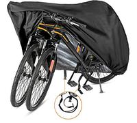 Szblnsm Bike Cover Waterproof Outdoor Bicycle Cover for 2 or 3, 420D Heavy Duty Ripstop Material, Waterproof, Anti-UV-Offers Constant Protection for All Types of Bicycles All Through The 4 Seasons