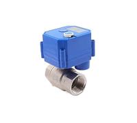 SZBTQMUW 1/2"" 3/4"" 1"" 304 Stainless Steel Motorized Ball Valve Electric Ball Valve With Manual Switch Electric Actuator AC/DC 9-24V(24vdc-cr02,0.75 Inch)