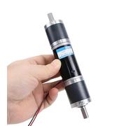 SZBTQMUW 12v 24v Planetary Gear DC Geared Motor Dual Shaft Miniature Large Torque Adjustable Speed Motor 32GP-31ZY(12VMotorand 2Bracket,6MM 1538RPM)