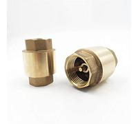 SZBTQMUW Check Valves G 1/2 3/4 1 1-1/4 2 Inch Check Valve DN15 DN20 DN25 DN32 DN50 Brass Thread in-Line Spring Vertical Lift Check Valve 200WOG(DN40)