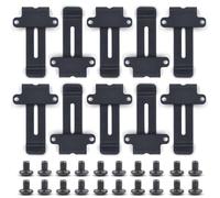Szcmawo (10-Pack) Replacement Belt Clip for Kenwood TK 208 TK 308 TK2118 TK3118 for Baofeng BF 888S BF 666s Portable Two-Way Radio Metal Material