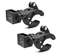 Szcmawo 2-Pack Handlebar Mount Holder for Baofeng UV-5R 888S Kenwood | Bicycle Motorcycle Handlebar Anti-Slip Clamp, Fits Belt Clips, Compatible UV-82 Motorola, Tool-Free Bracket