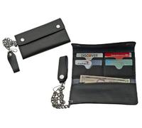 SZCO Supplies Bi-Fold Biker Wallet, 8x4-Inch