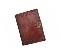 SZCO Supplies Cross Leather Journal with Lock