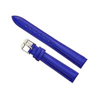 SZCURC 10-24 mm Soft Watch Leather Strap Green Purple Royal Blue Durable Genuine Leather Band for Men and Women