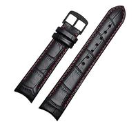 SZCURC Curved end watch strap Genuine Leather Bracelet 20 mm 21 mm 22 mm Stylish & Durable Replacement Band