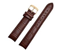 SZCURC Curved end watch strap Genuine Leather Bracelet 20 mm 21 mm 22 mm Stylish & Durable Replacement Band