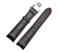 SZCURC Curved end watch strap Genuine Leather Bracelet 20 mm 21 mm 22 mm Stylish & Durable Replacement Band