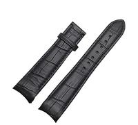 SZCURC Curved end watch strap Genuine Leather Bracelet 20 mm 21 mm 22 mm Stylish & Durable Replacement Band