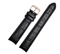 SZCURC Curved end watch strap Genuine Leather Bracelet 20 mm 21 mm 22 mm Stylish & Durable Replacement Band