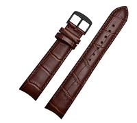 SZCURC Curved end watch strap Genuine Leather Bracelet 20 mm 21 mm 22 mm Stylish & Durable Replacement Band