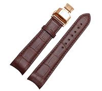 SZCURC Curved end watch strap Genuine Leather Bracelet 20 mm 21 mm 22 mm Stylish & Durable Replacement Band