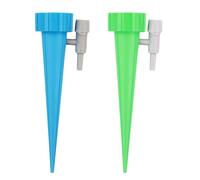 SZCXDKJ 12Pack Automatic Watering Device Adjustable Plant Waterer Self Watering Spikes with Slow Release Control Valve Switch Bottle Drip Irrigation System for Garden Home Indoor Outdoor Mixed Color