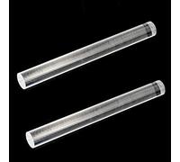 SZCXDKJ 2 Pieces Solid Ultra Smooth Acrylic Clay Rollers Solid Material Tube Clay Roller Acrylic Rolling Pin for Clay Art Craft DIY Polymer Clay Tool (Solid Material)