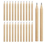 SZCXDKJ 24pcs Short Pencils Mini Wood Pencils Round Pencils Short Wood Pencils Bulk for Preschoolers Toddlers Kindergarten School Home (Triangular)