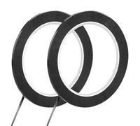 SZCXDKJ 2 pcs 3mm x 66m Whiteboard Tapes, Black Whiteboard Gridding Tape Whiteboard Black Tape Self Adhesive Thin Black Tape White Board Tape 3mm for Office School Chart Graphic Gridding and Marking