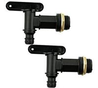 SZCXDKJ 2PCS Water Butt Tap Hosepipe Rain Barrel/ ¾ BSP Thread Replacement Tap Plastic Snap-Fit Connector Beer Home Brew