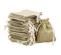 SZCXDKJ 30 Pcs Hessian Bags, 8 X 10 CM Burlap Bags Cotton Drawstring Bag Hessian Fabric Small Drawstring Bag Gift Bag for Jewelry Wedding Christmas Party and DIY Craft