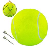 SZCXDKJ 9.5" Oversize Tennis Ball for Children Adult Fun Tennis Ball Pet Dog Large Chew Toy Big Rubber Inflatable Launcher for Pet Toys Indoor Outdoor Sports Beach