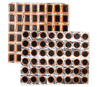 SZCXDKJ 96Pcs Square Patch+Round Patch, Bicycle Tube Puncture Rubber Patches Bike Tyre Repair Kits Inner Tube Puncture Repair Kit