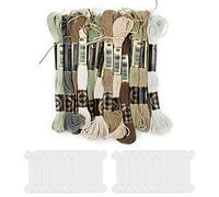 SZCXDKJ Brown Embroidery Threads,Sewing Thread Kit Embroidery Threads Brown Series Stitch Floss (14 Skeins Per Pack)