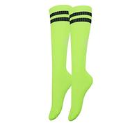 SZCXDKJ Children's Football Socks Long Comfortable Thin Children's Football Socks Breathable Fashion Boys and Girls 6-10 Years Old Football Socks (Fluorescent Green)
