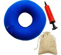 SZCXDKJ Donut Cushion Seat, Portable Inflatable Ring Cushion for Hemorrhoid, Tailbone, Coccyx Pain Relief - Air Pump Included with storage bag